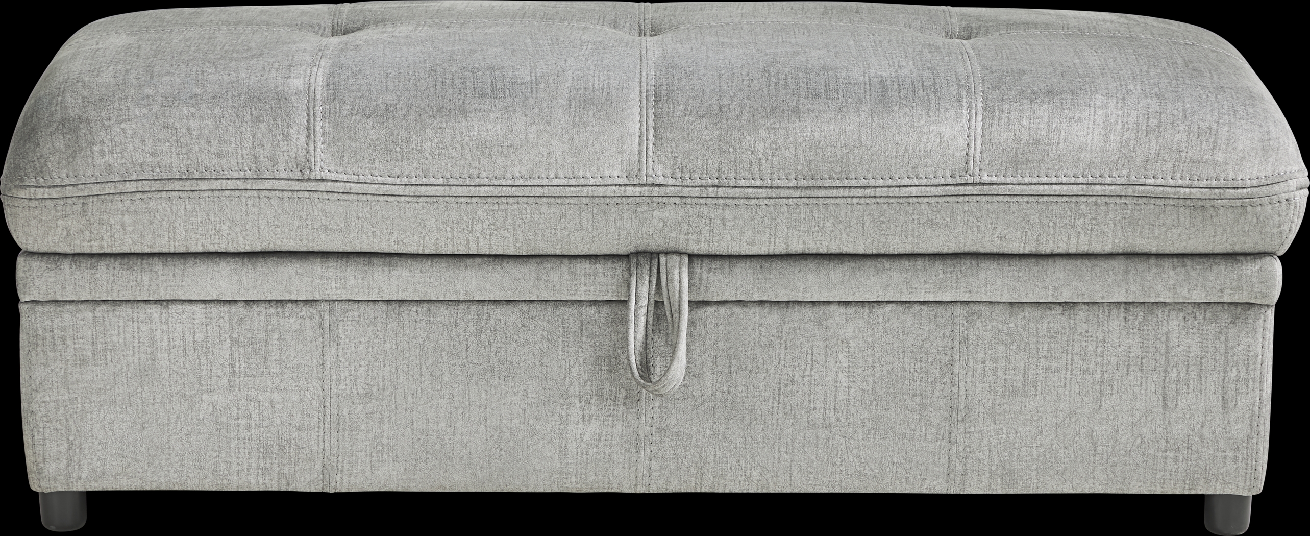 Cashton Heights Gray Storage Ottoman - Thumbnail - Image 2