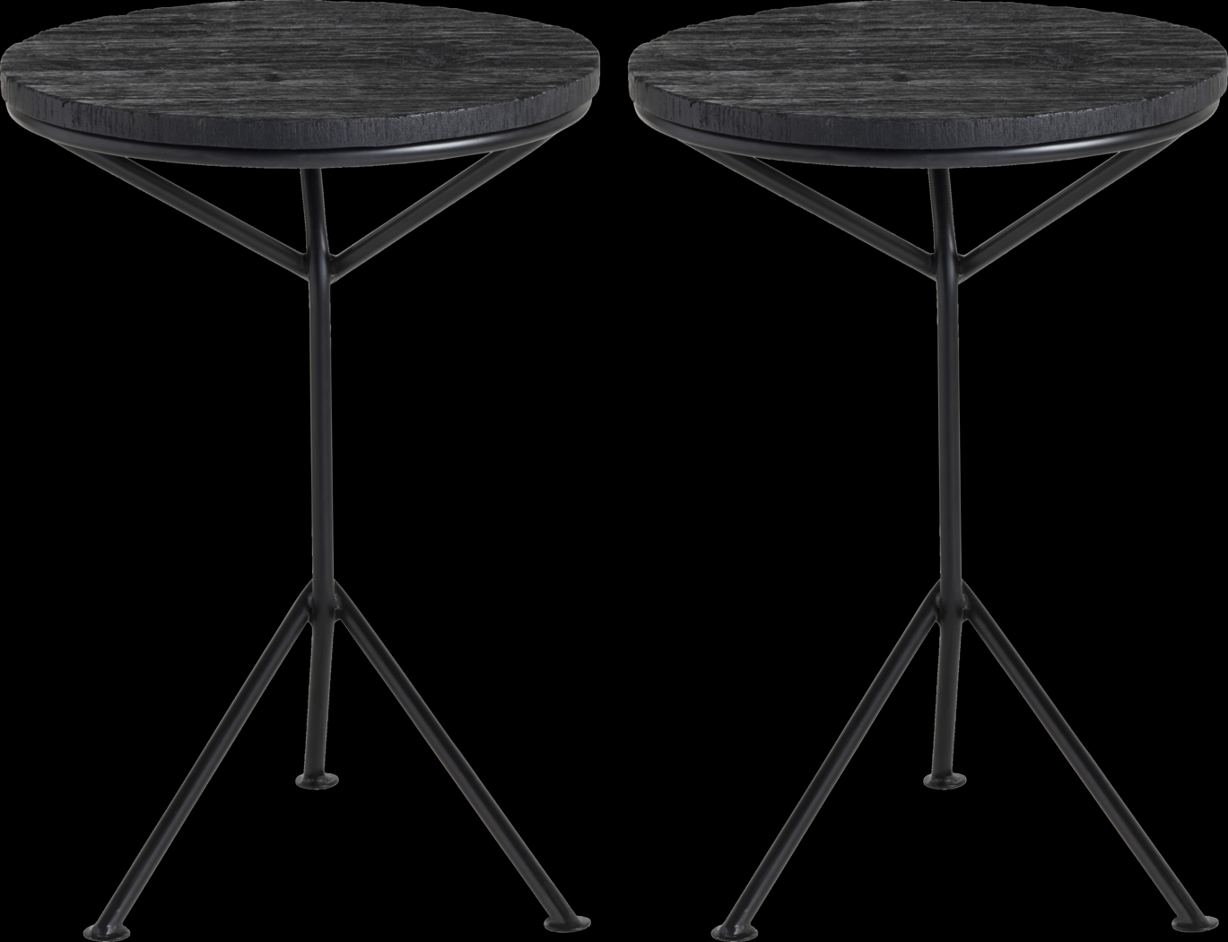 Casieri Black End Table, Set of 2 - Thumbnail - Image 2