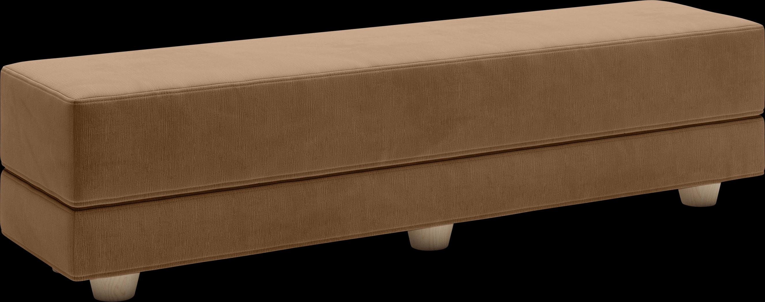 Casila Brown Twin Bed Bench - Thumbnail - Image 1