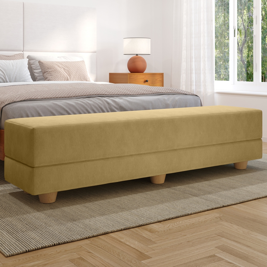 Casila Camel Twin Bed Bench - Thumbnail - Image 2