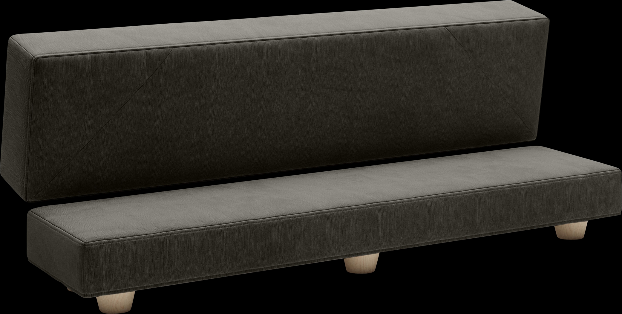 Casila Charcoal Twin Bed Bench - Thumbnail - Image 6