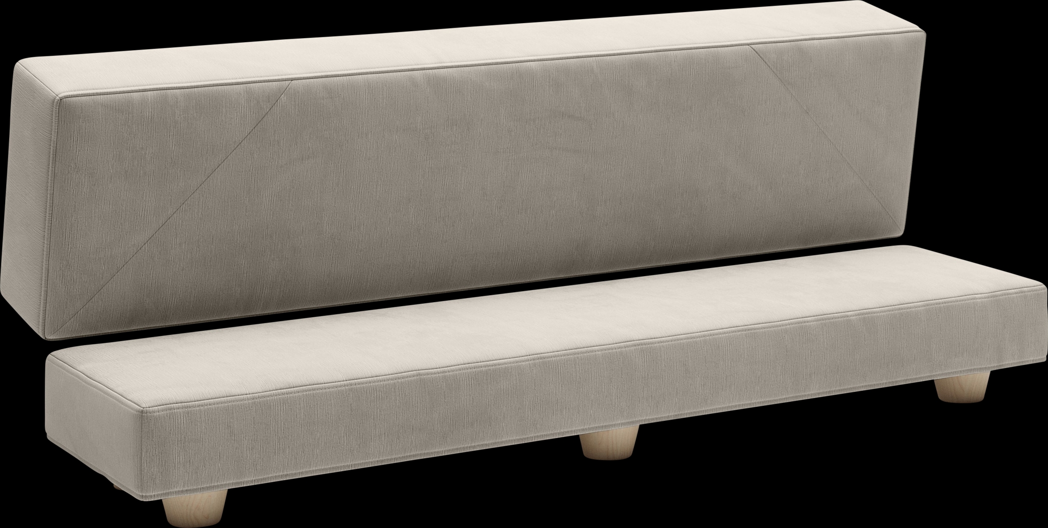 Casila Dark Gray Twin Bed Bench - Thumbnail - Image 6