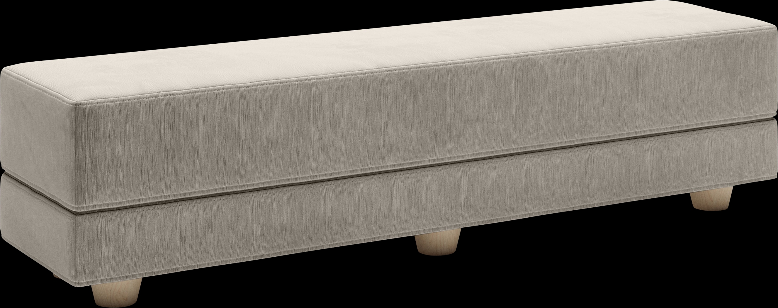 Casila Dark Gray Twin Bed Bench - Thumbnail - Image 1