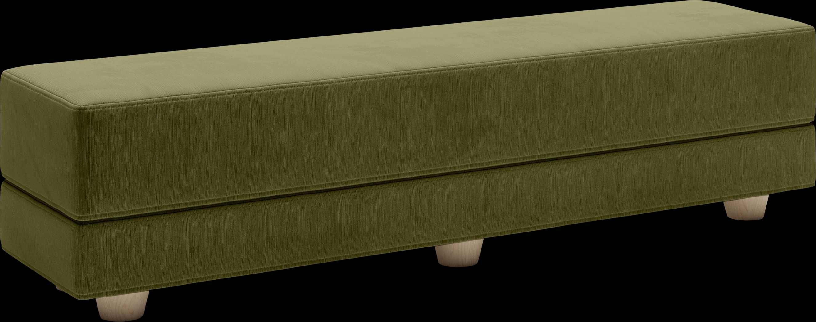 Casila Green Twin Bed Bench - Thumbnail - Image 1
