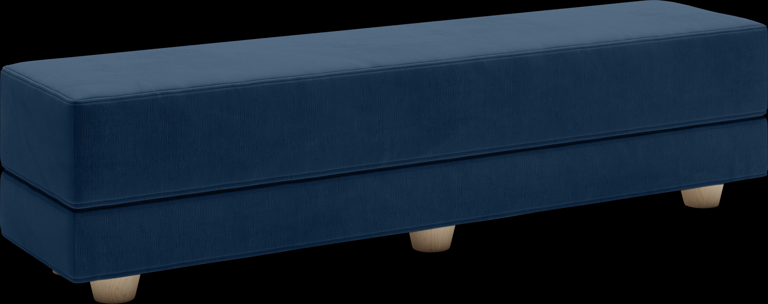 Casila Indigo Twin Bed Bench - Thumbnail - Image 1