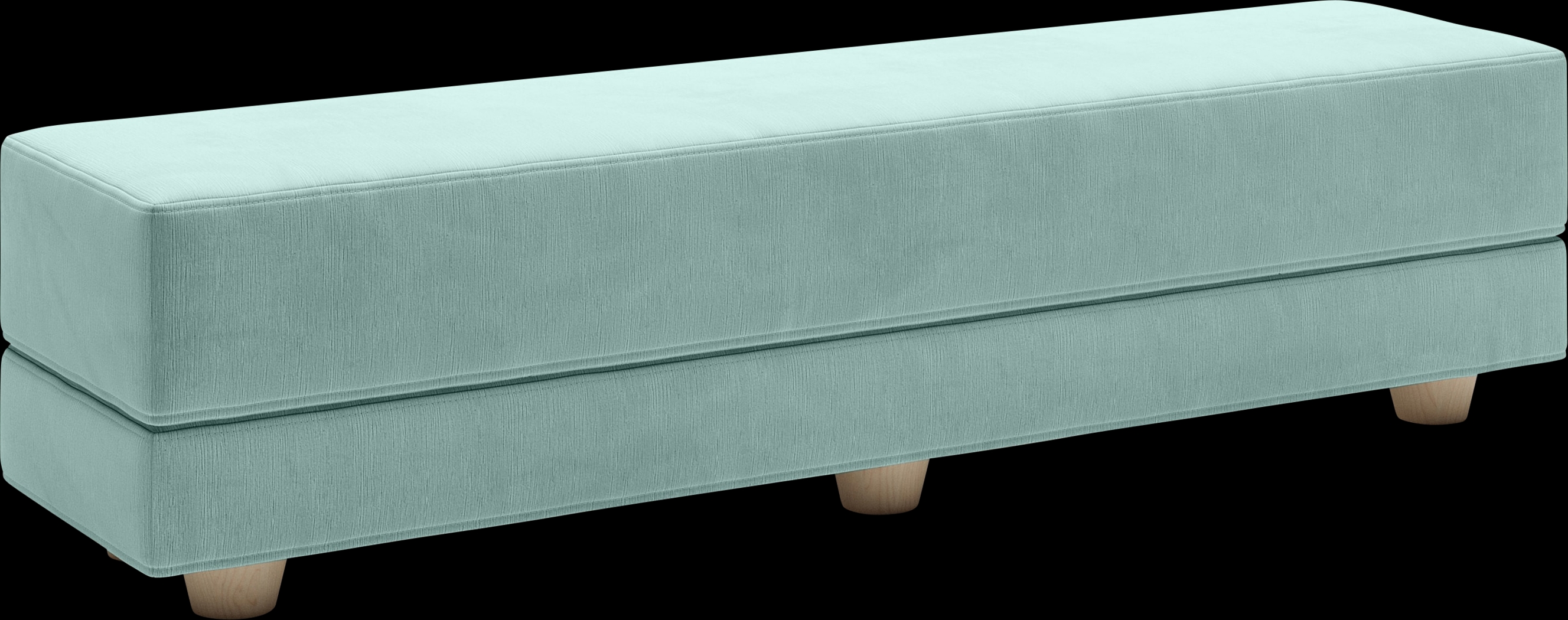 Casila Turquoise Twin Bed Bench - Thumbnail - Image 1
