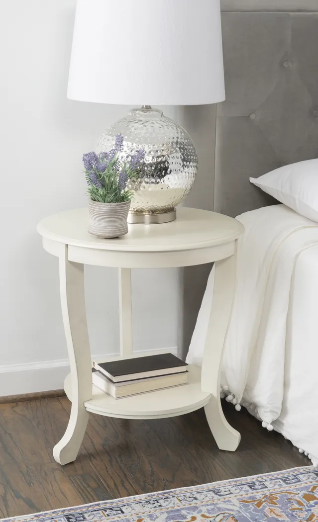 Casilda White End Table - Thumbnail - Image 2