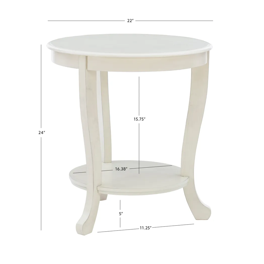 Casilda White End Table - Thumbnail - Image 7