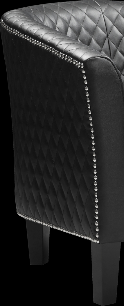 Casino Drive Black Accent Chair - Thumbnail - Image 4