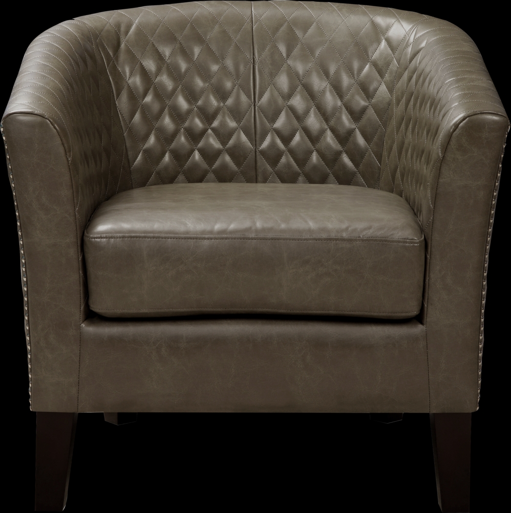 Casino Drive Brown Accent Chair - Thumbnail - Image 2