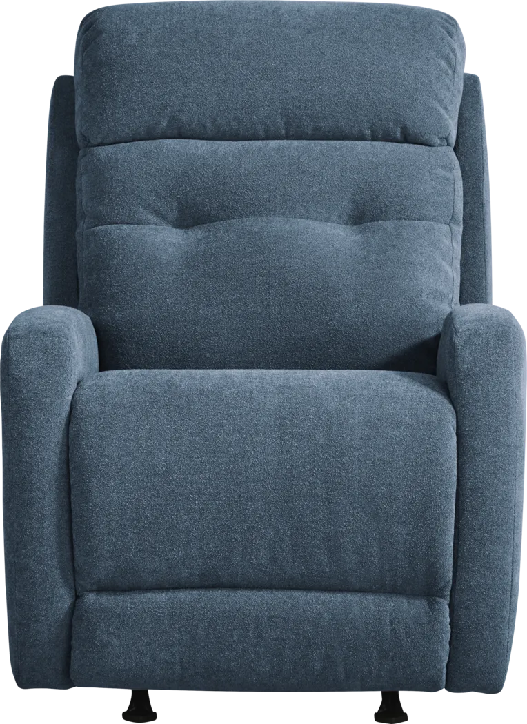 Cason Lane Blue Dual Power Recliner - Thumbnail - Image 3