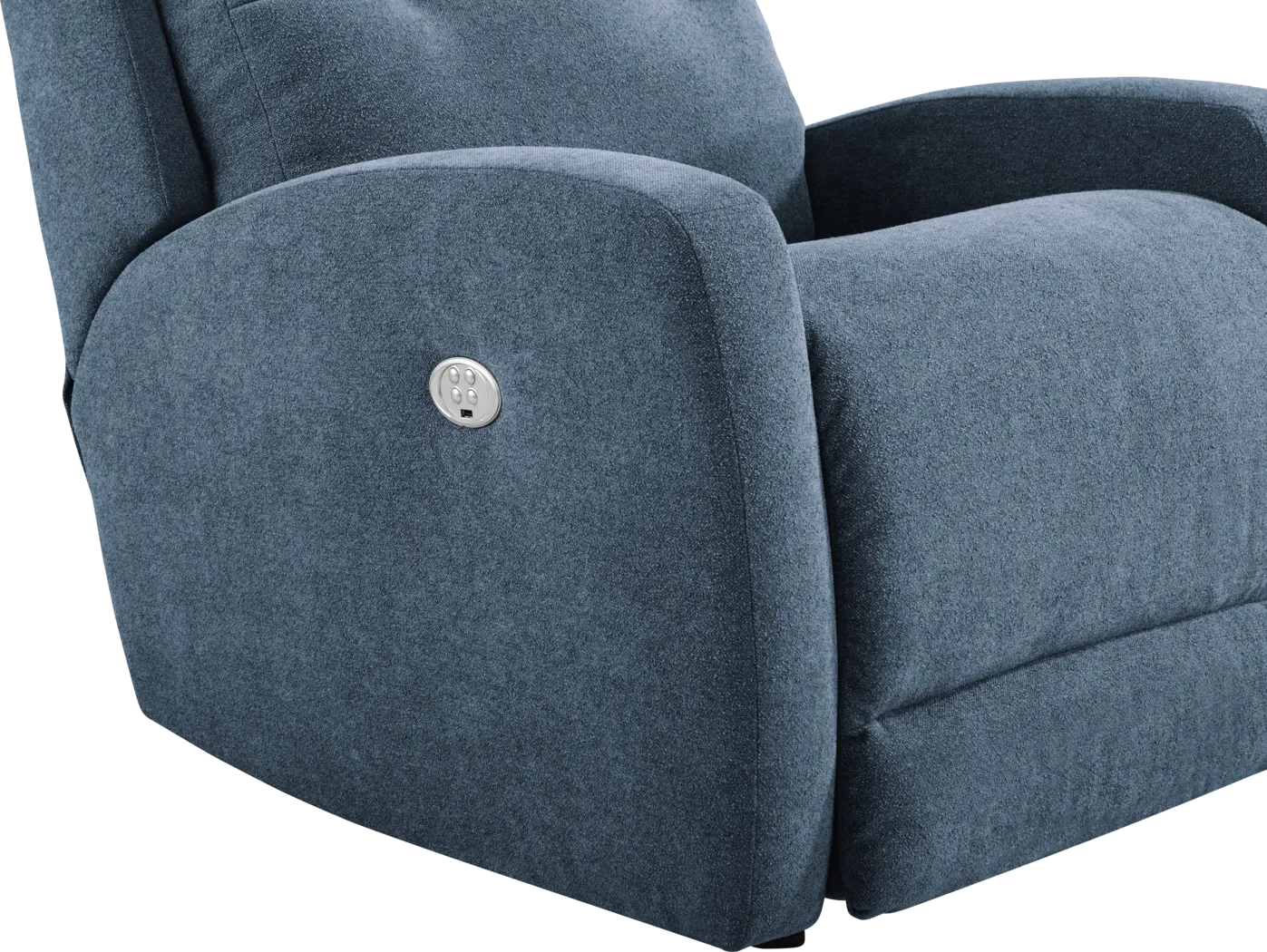 Cason Lane Blue Dual Power Recliner - Thumbnail - Image 4