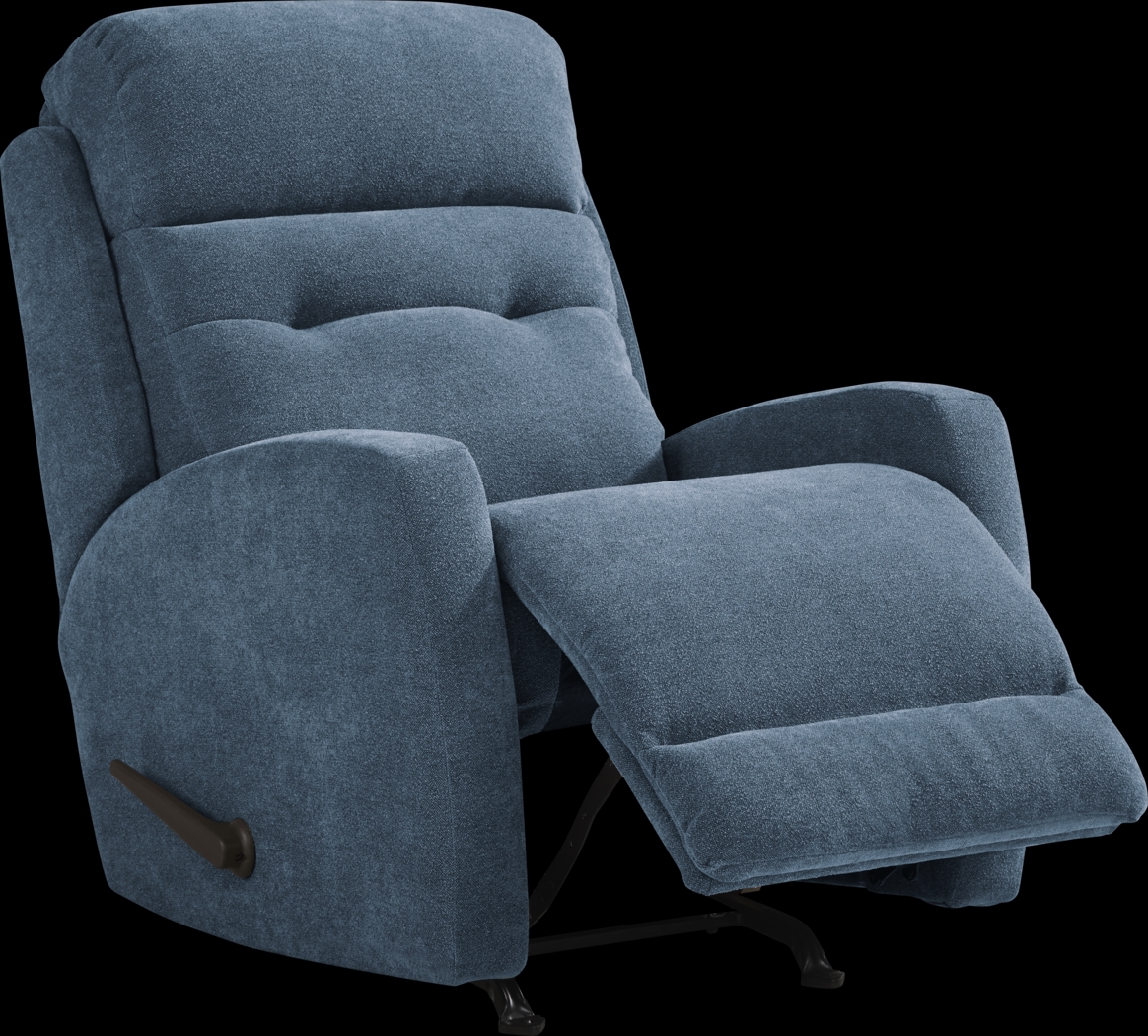 Cason Lane Blue Rocker Recliner - Thumbnail - Image 2