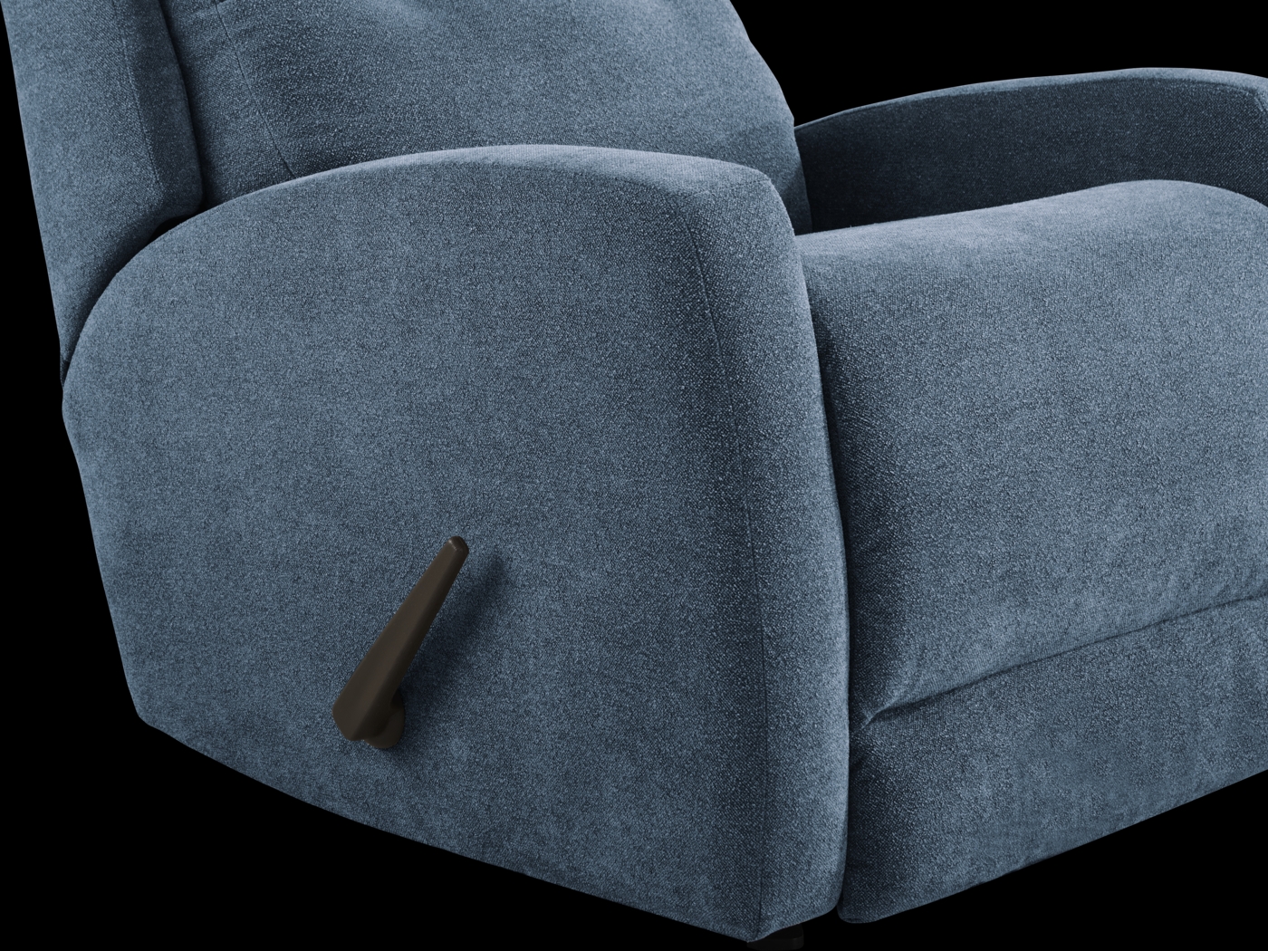 Cason Lane Blue Rocker Recliner - Thumbnail - Image 3