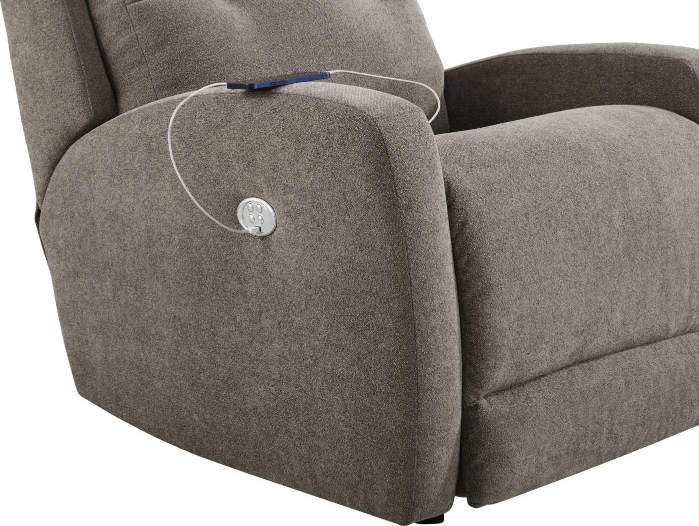 Cason Lane Brown Dual Power Recliner - Image 5