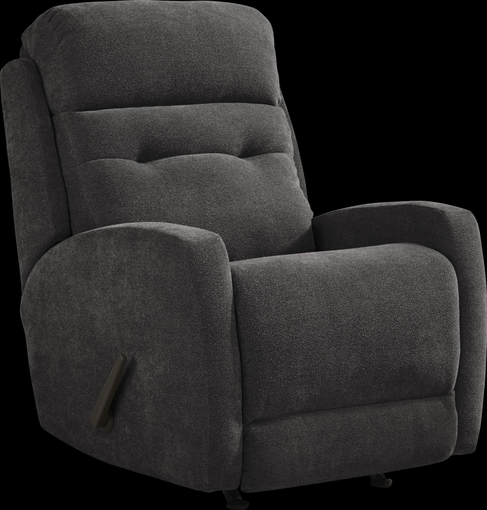 Cason Lane Dark Gray Rocker Recliner - Thumbnail - Image 1