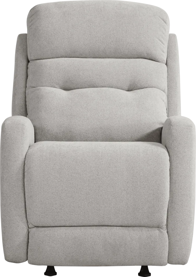 Cason Lane Light Gray Dual Power Recliner - Thumbnail - Image 3