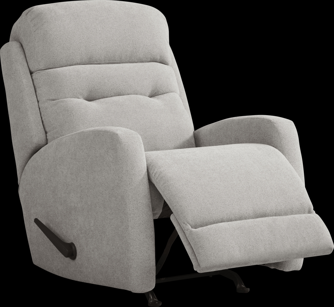 Cason Lane Light Gray Rocker Recliner - Thumbnail - Image 2