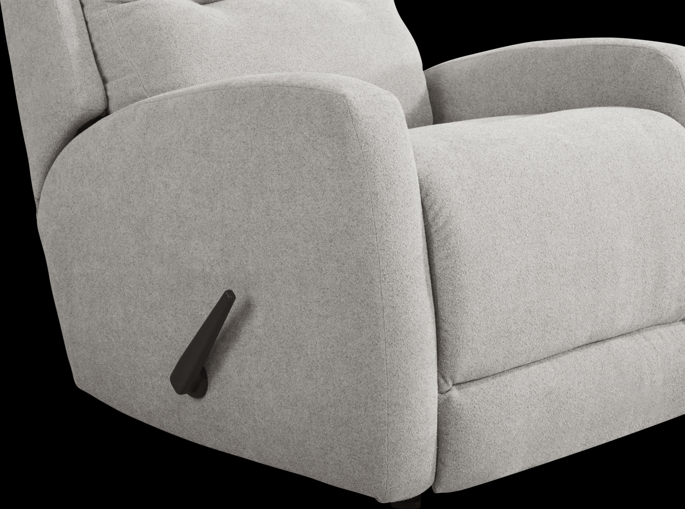 Cason Lane Light Gray Rocker Recliner - Thumbnail - Image 3