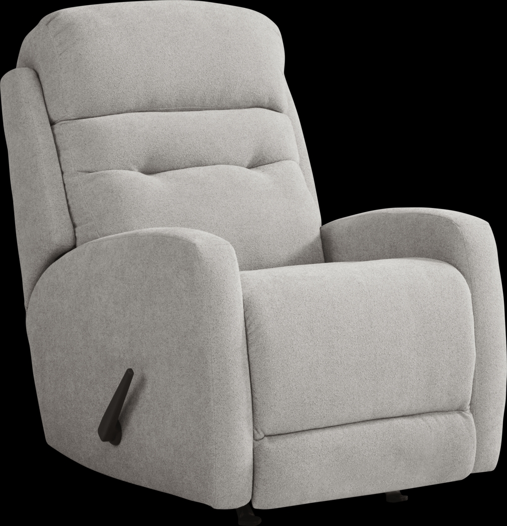 Cason Lane Light Gray Rocker Recliner - Thumbnail - Image 1