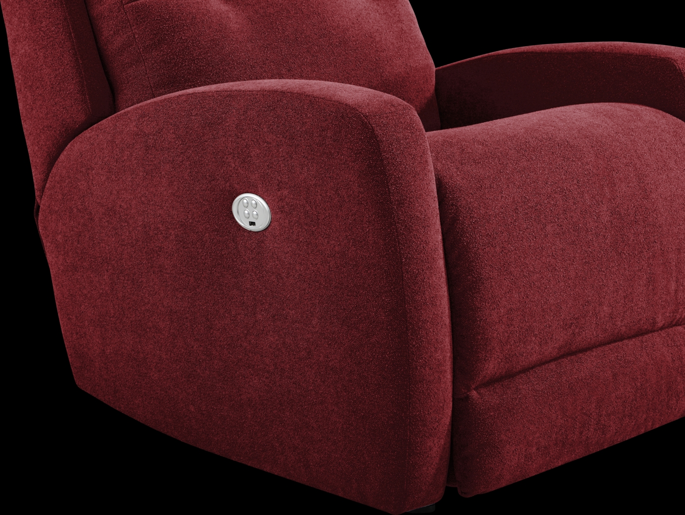 Cason Lane Red Dual Power Recliner - Thumbnail - Image 4