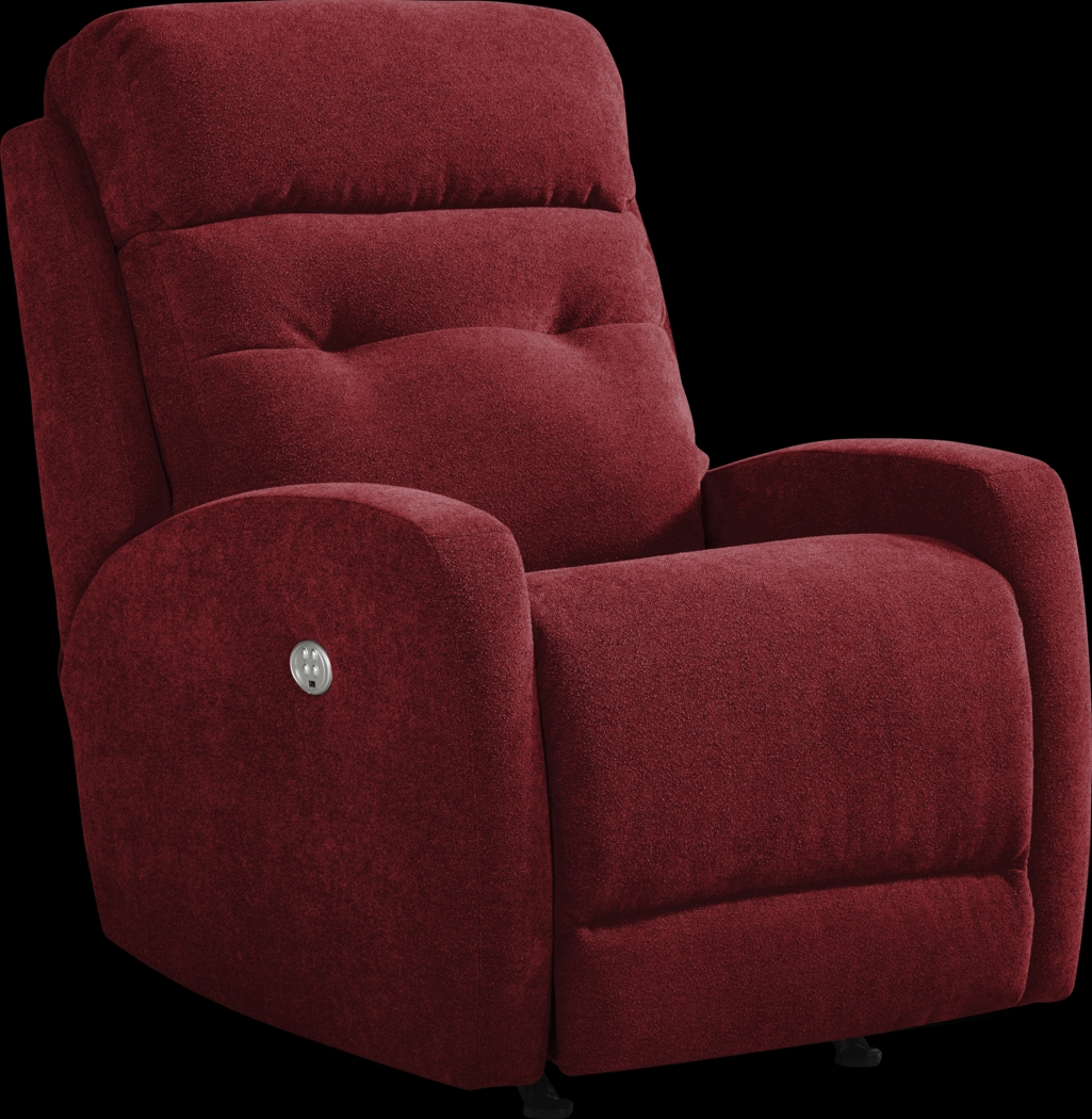 Cason Lane Red Dual Power Recliner - Thumbnail - Image 1