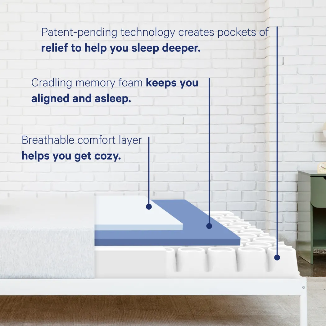 Casper Cloud One Split King Mattress with Head Up Only Base - Image 8