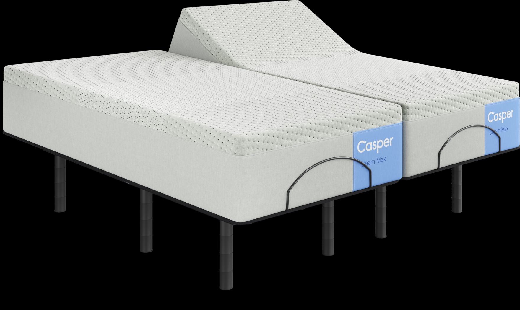 Casper Dream Max Split King Mattress with Head Up Only Base - Thumbnail - Image 1