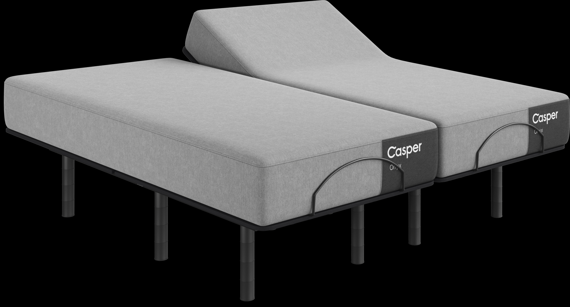 Casper Onyx 2.0 Split King Mattress with Head Up Only Base - Thumbnail - Image 1