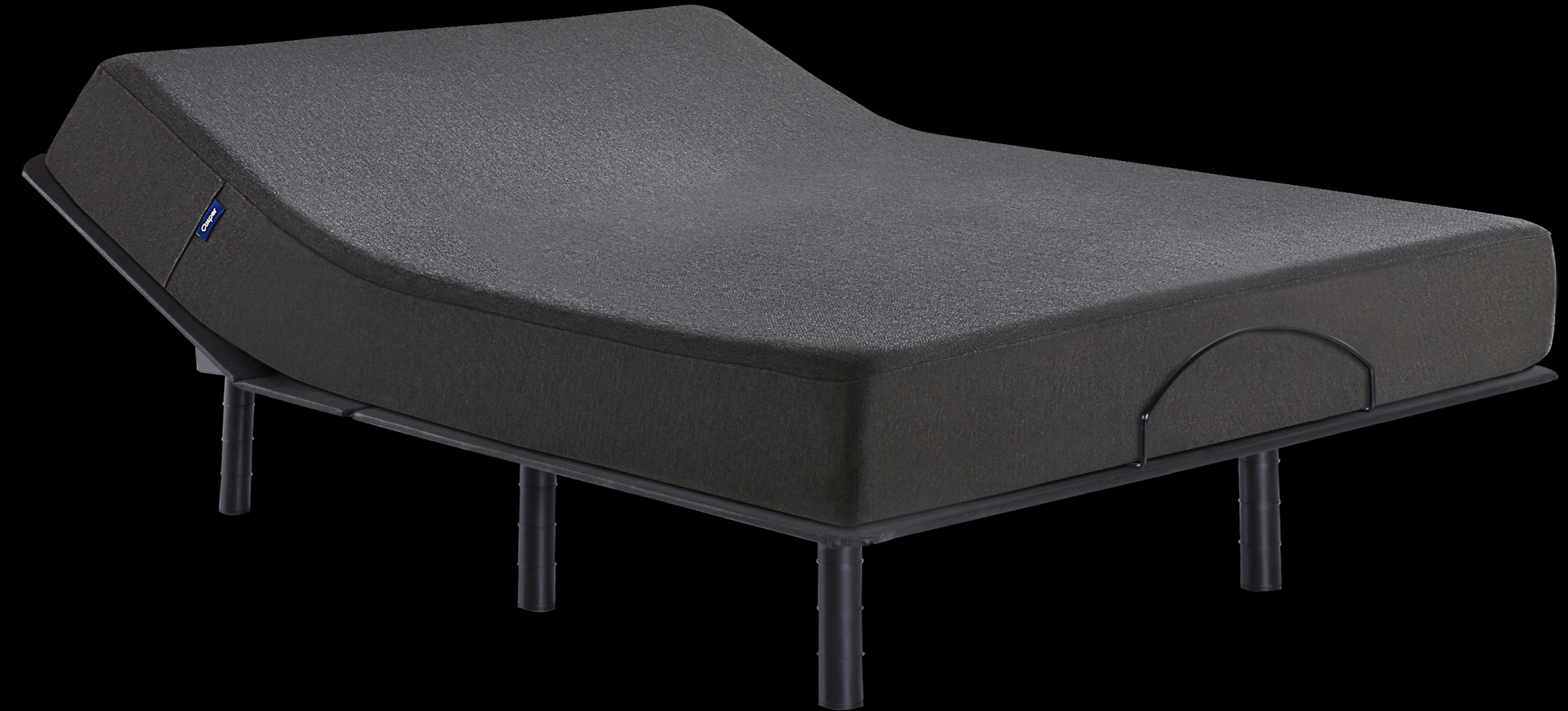 Casper Onyx Queen Mattress with Head Up Only Base - Thumbnail - Image 1