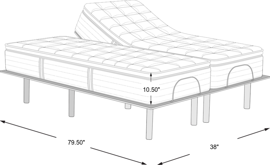 Dimension Image. Please refer to the Dimension Tab on this page for dimension details.