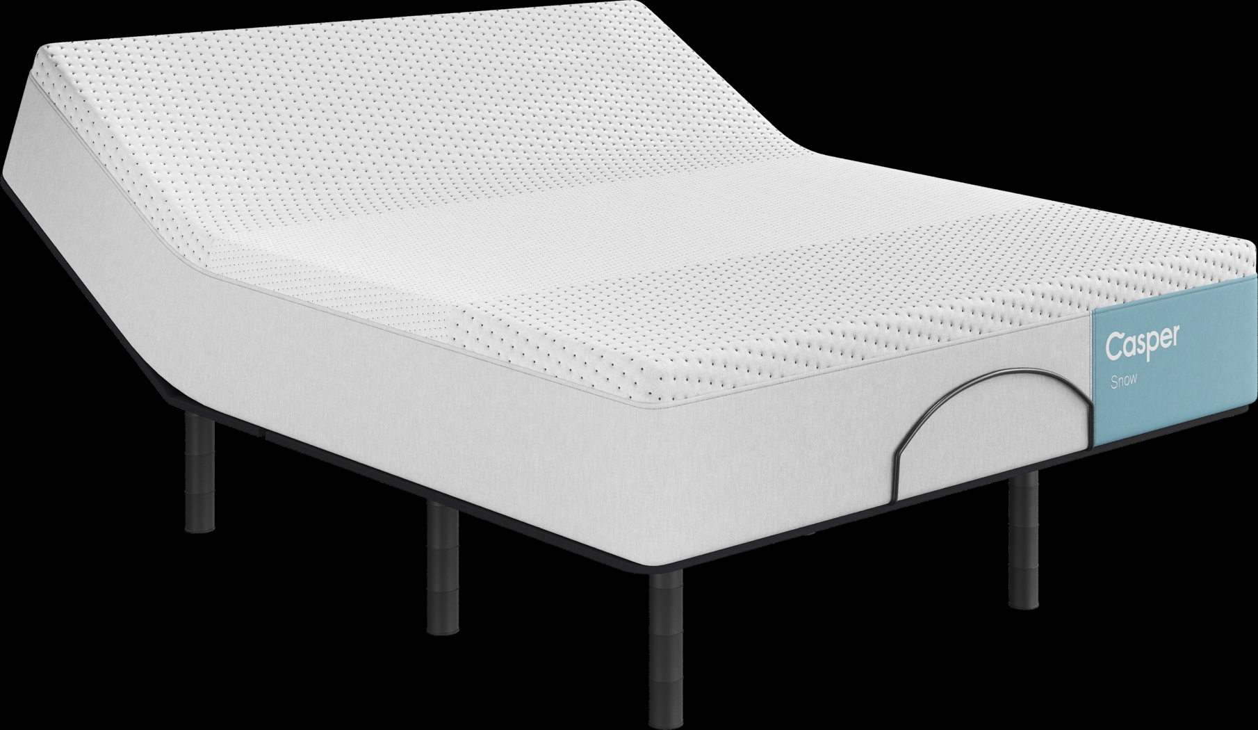 Casper Snow 2.0 Queen Mattress with Head Up Only Base - Thumbnail - Image 1