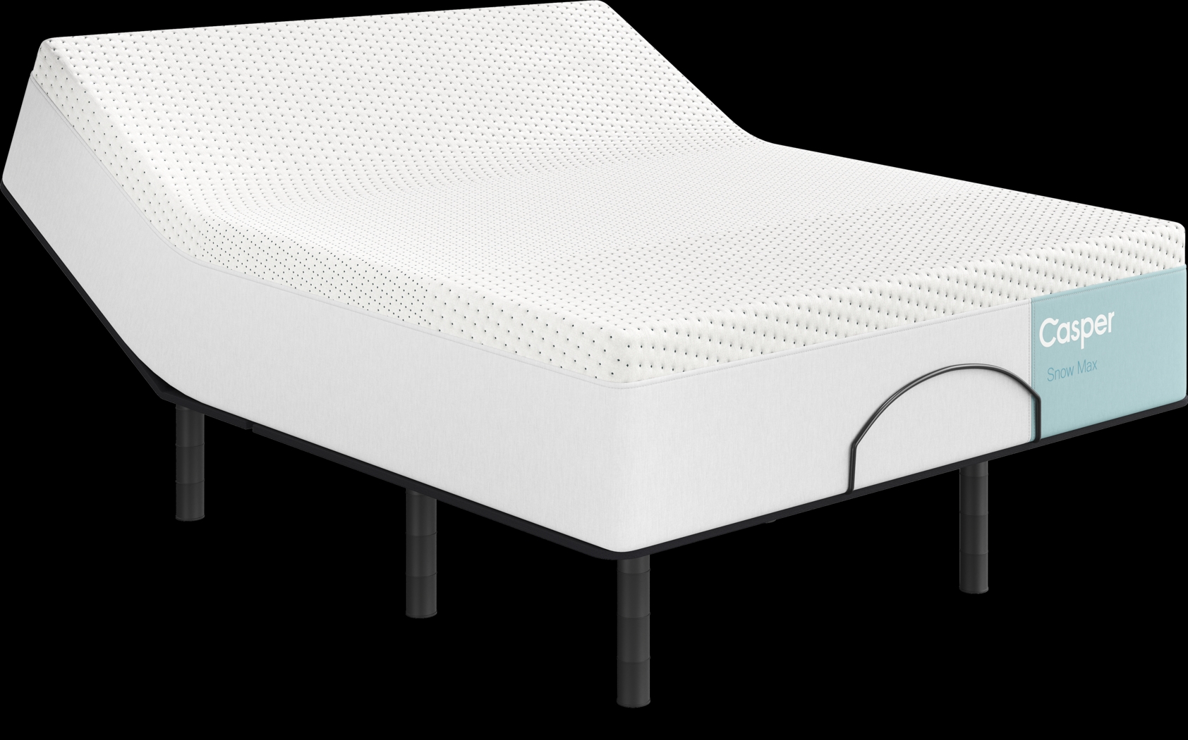 Casper Snow Max Queen Mattress with Head Up Only Base - Thumbnail - Image 1