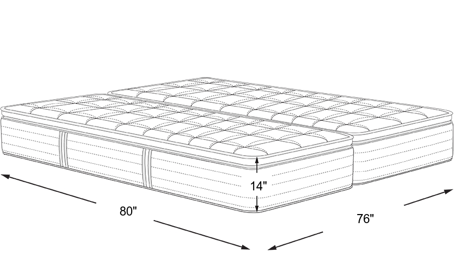 Dimension Image. Please refer to the Dimension Tab on this page for dimension details.