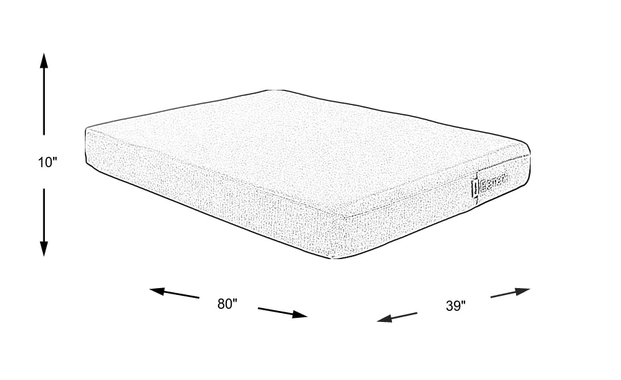 Dimension Image. Please refer to the Dimension Tab on this page for dimension details.