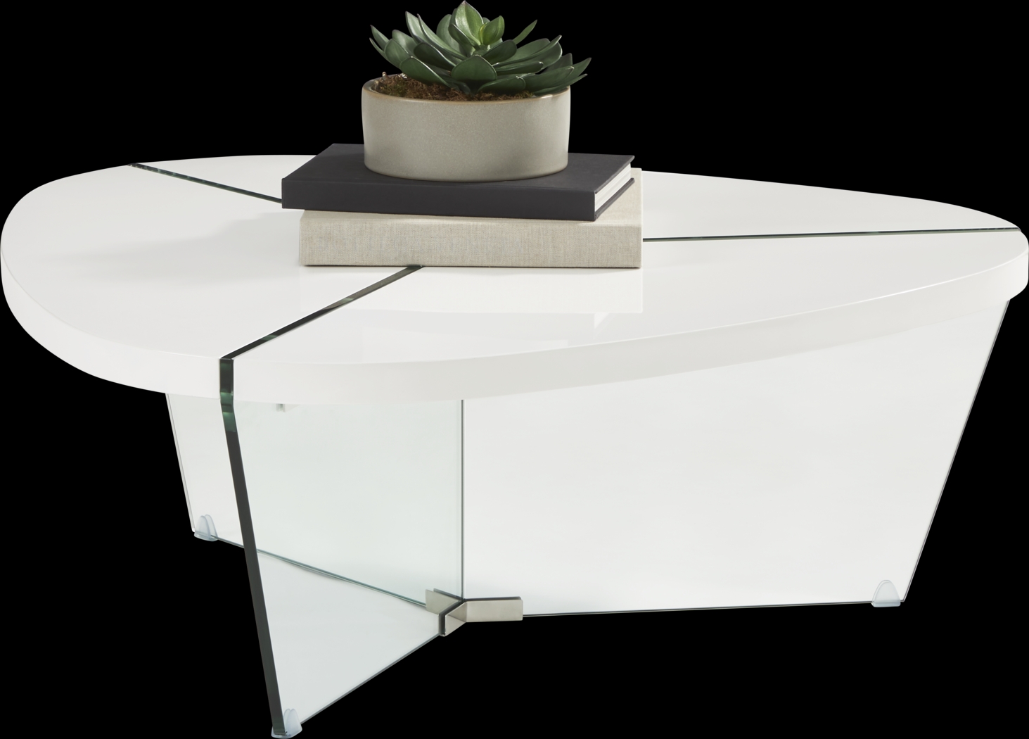 Caspian Court White Cocktail Table - Thumbnail - Image 2
