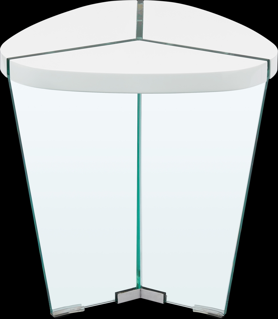 Caspian Court White End Table - Thumbnail - Image 1