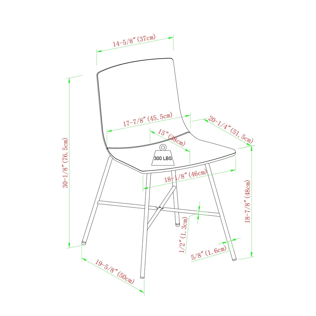 Cassamia Black Side Chair, Set of 2 - Thumbnail - Image 6
