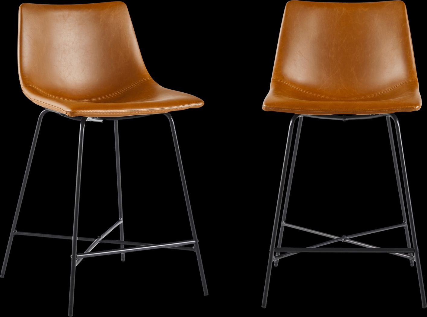 Cassamia Brown Barstool, Set of 2 - Thumbnail - Image 4