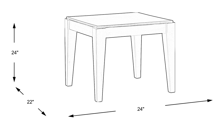Dimension Image. Please refer to the Dimension Tab on this page for dimension details.