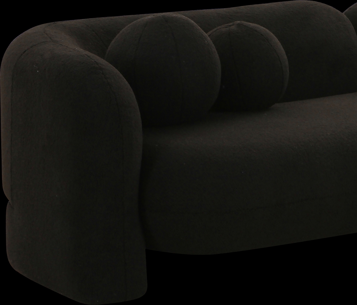 Casselwood Black Sofa - Thumbnail - Image 4