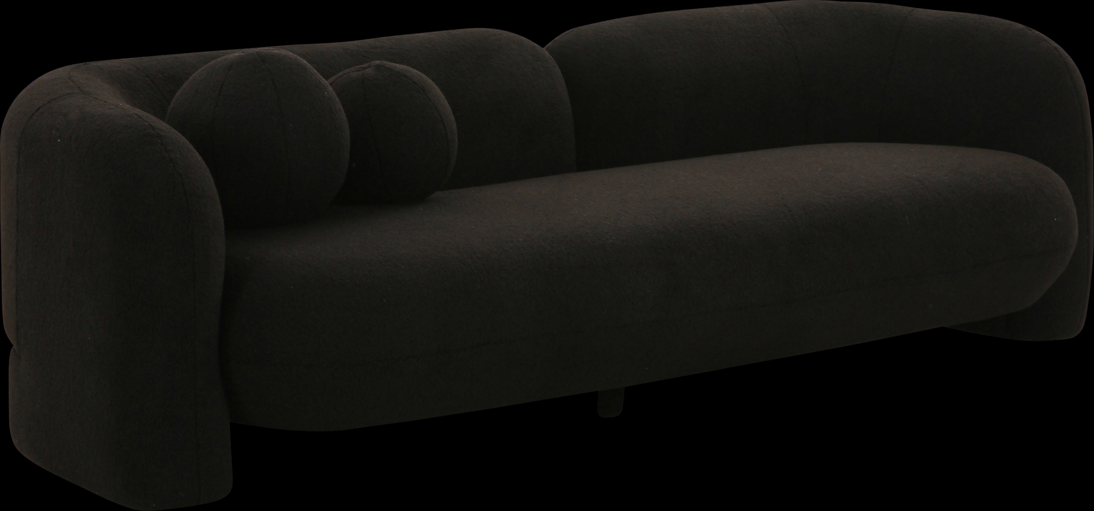 Casselwood Black Sofa - Thumbnail - Image 1