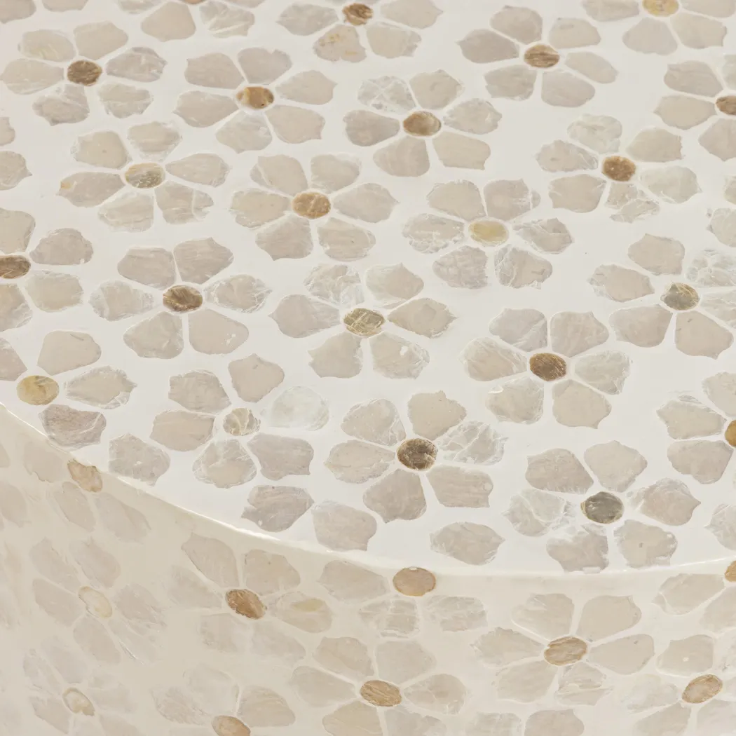 Cassiel White Accent Table - Thumbnail - Image 4