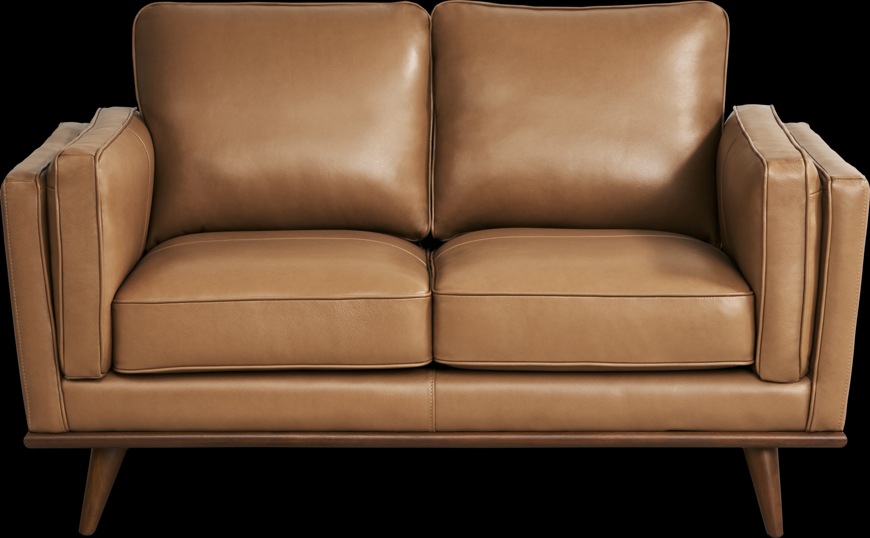 Cassina Court Caramel Leather 5 Pc Living Room - Thumbnail - Image 4