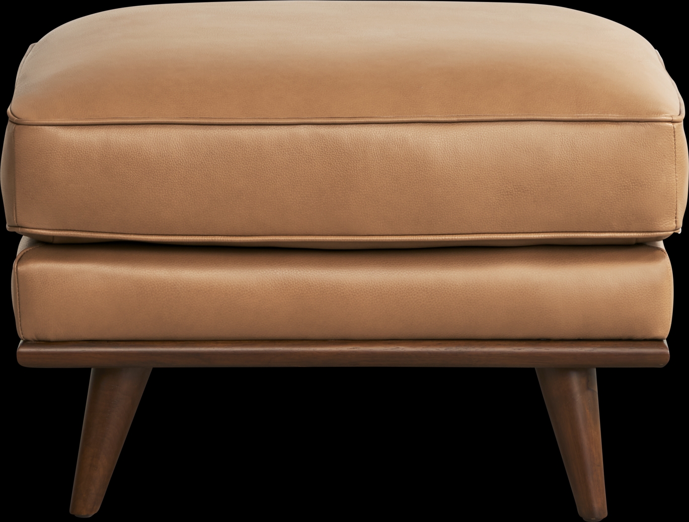 Cassina Court Caramel Leather Ottoman - Thumbnail - Image 2