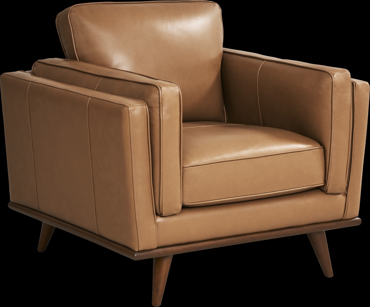 Cassina Way Caramel Leather 3 Pc Living Room - Thumbnail - Image 6