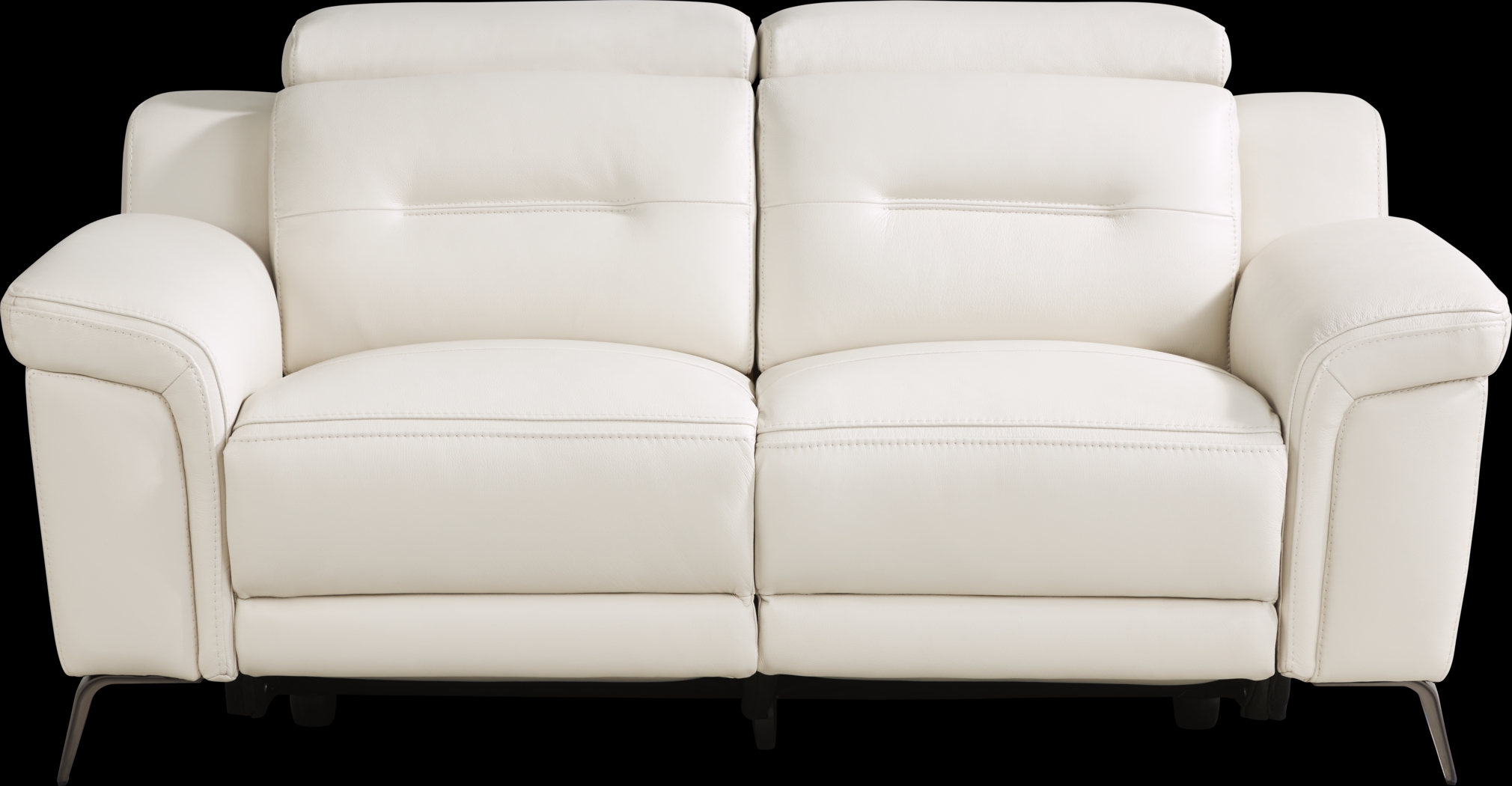 Castella Ivory Leather 5 Pc Dual Power Reclining Living Room - Thumbnail - Image 10