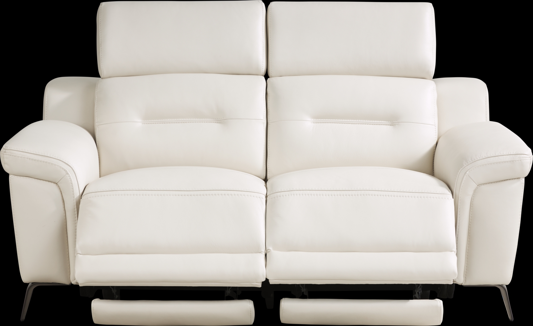 Castella Ivory Leather 5 Pc Dual Power Reclining Living Room - Thumbnail - Image 9