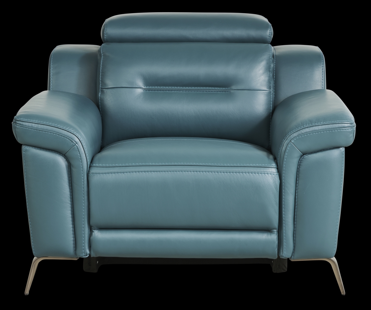 Castella Teal Leather 3 Pc Dual Power Reclining Living Room - Thumbnail - Image 10