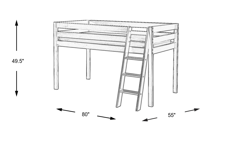 Dimension Image. Please refer to the Dimension Tab on this page for dimension details.